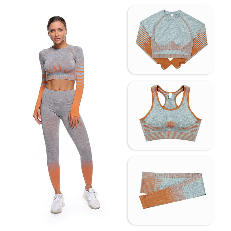 Women Seamless yoga sports and fitness clothing suit