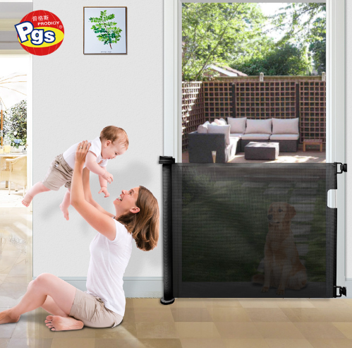 Child retractable safety gate I Pet safety fence