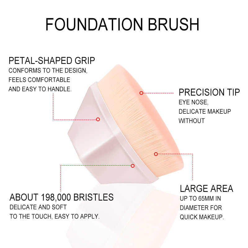 Korean Diamond Hexagon No Trace Foundation Brush