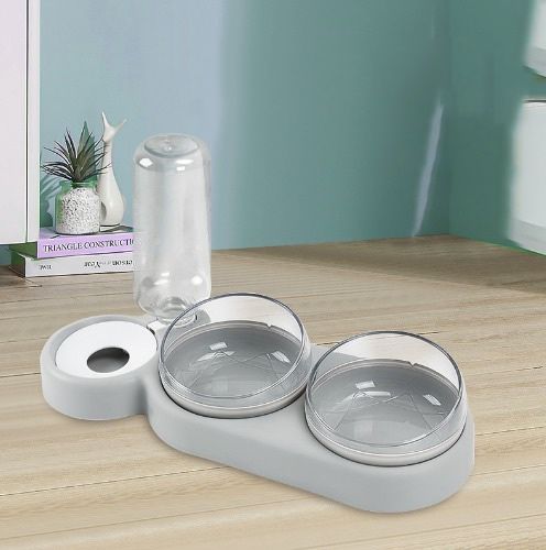 Pet automatic drinking & anti-overturning water double bowl