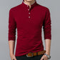 New men’s cotton trendy long-sleeved T-shirts