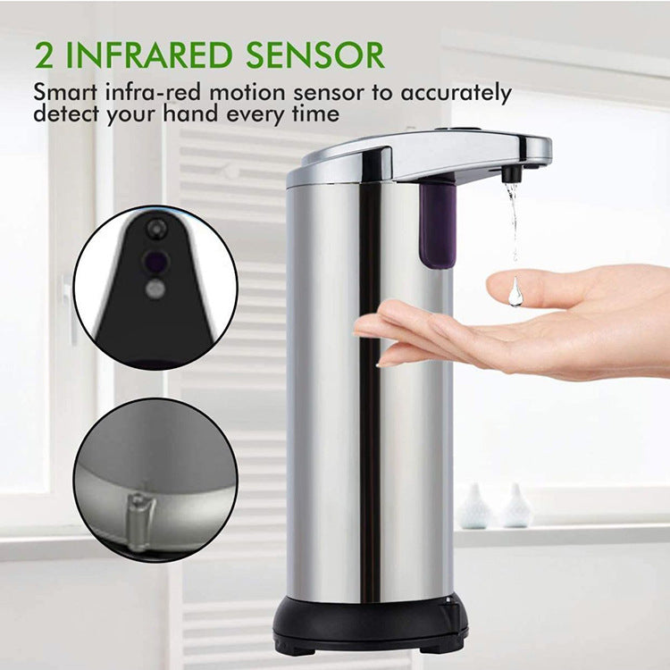 Home Office Stainless Steel Induction Soap Dispenser