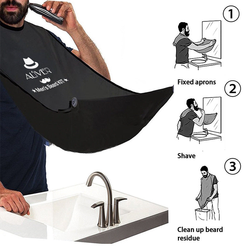 ALIVER beard care beard apron set