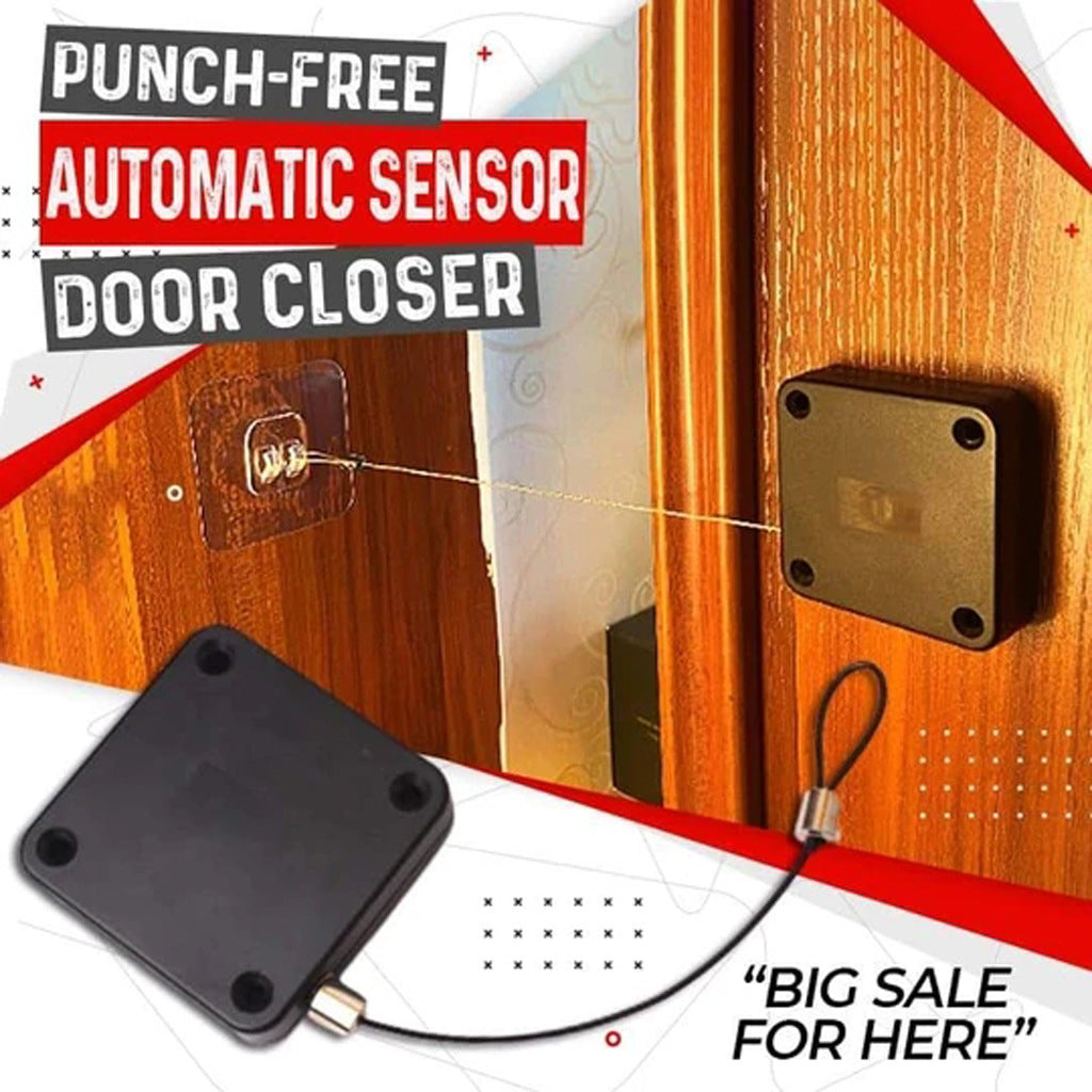 Anti-theft automatic buffer door closer