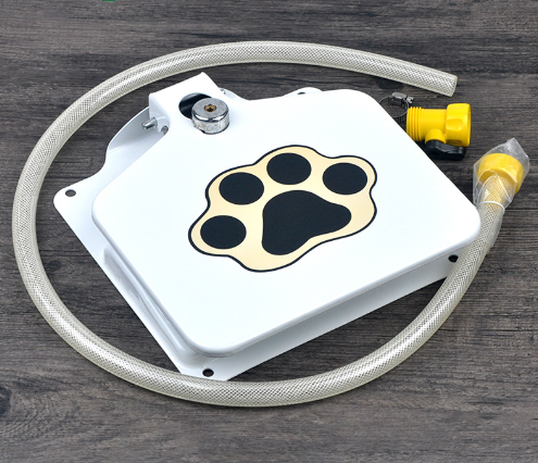 Pet garden foot trampoline automatic water feeder