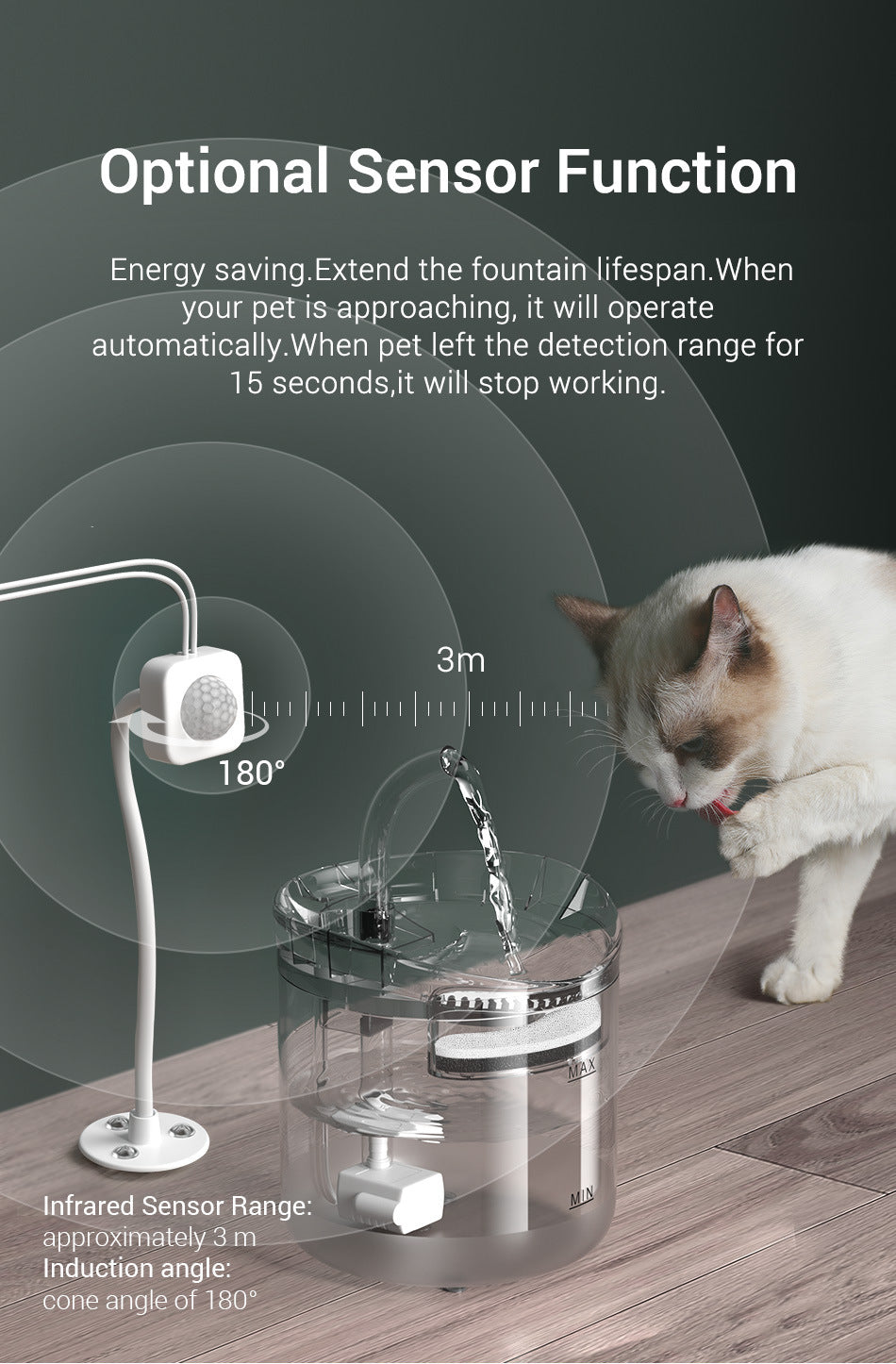 Pet mobile automatic circulation smart water dispenser