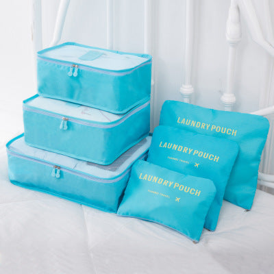 New Korean version Travel waterproof travel storage bag 6 sets