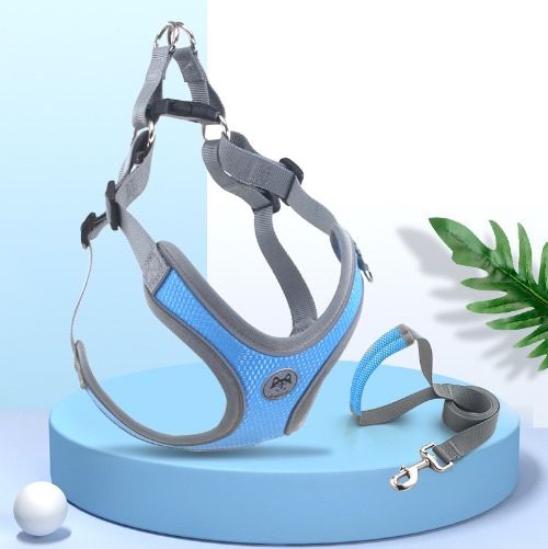 Pet dog reflective anti-breakaway vest type dog leash