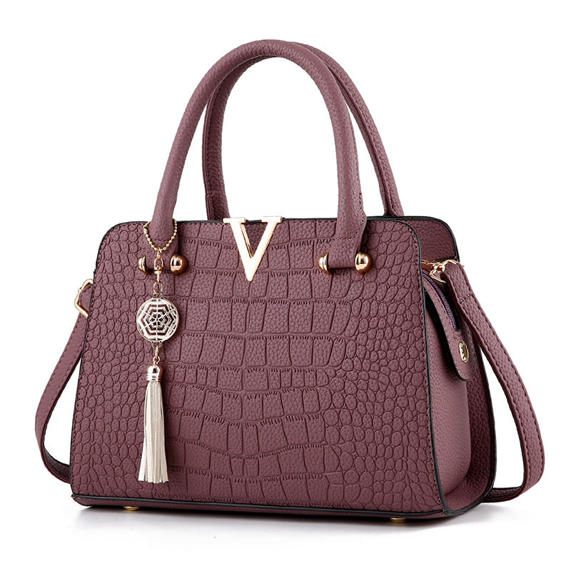 New Fashion Women crocodile pattern handbag