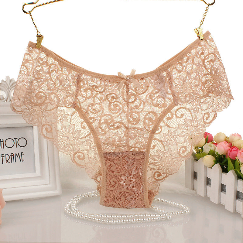 Women lace seamless sexy cotton  underwear