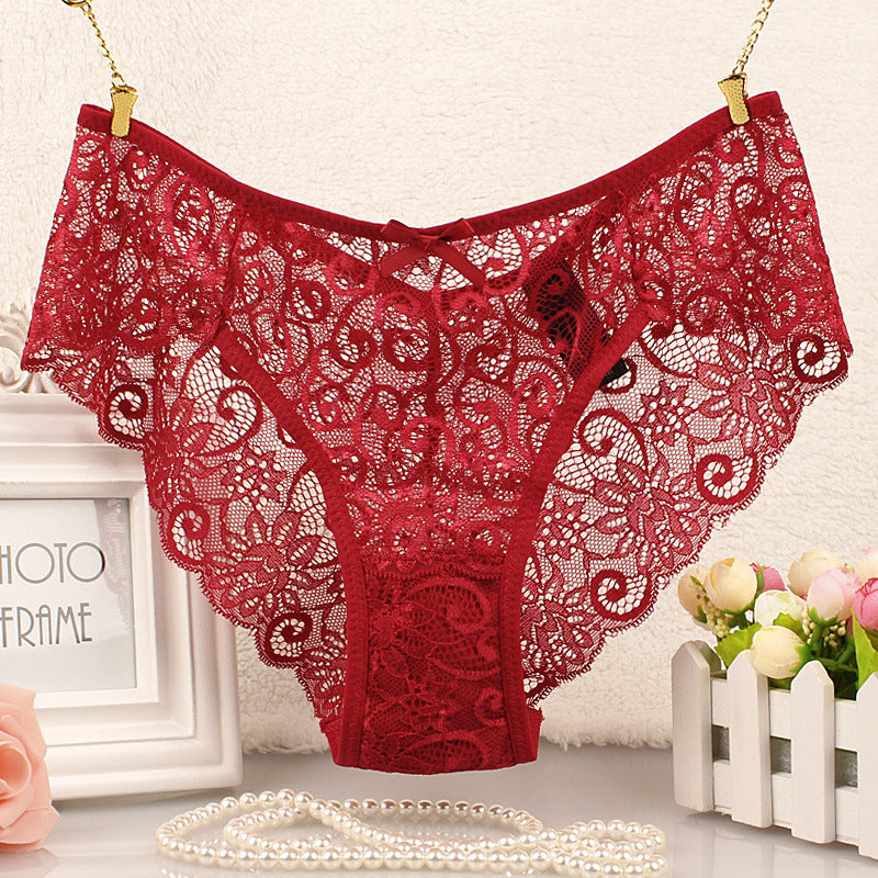 Women lace seamless sexy cotton  underwear