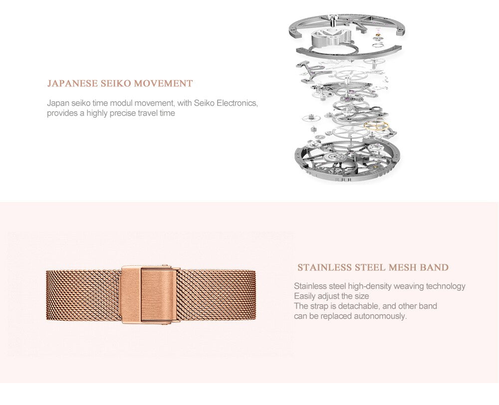 Luxury Japanese Women quartz Rhinestone Wrist Watches - Watch & Jewelry