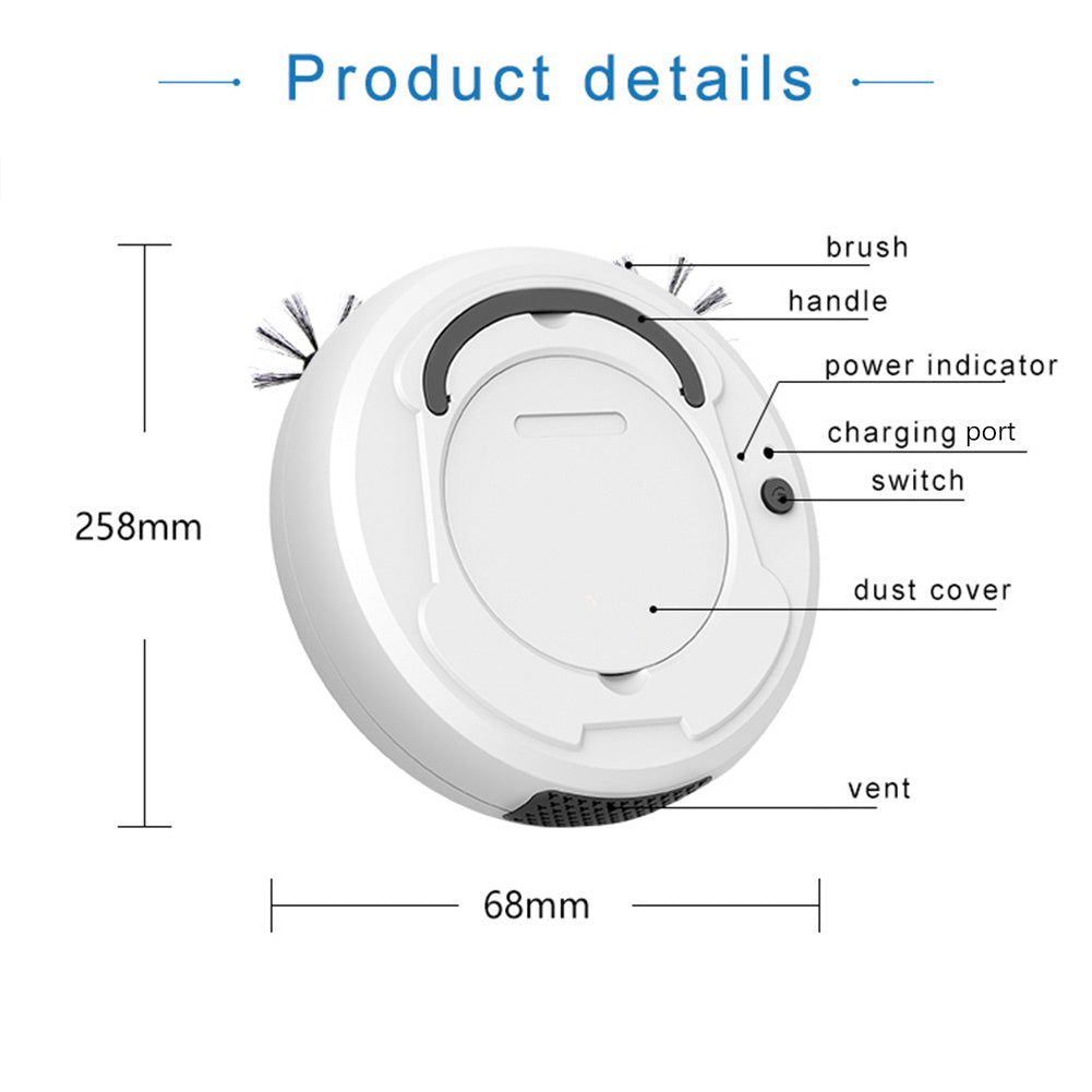 3-In-1 Multifunctional Auto Smart Robot Floor Cleaner