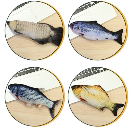 Electric simulation fish pet toy