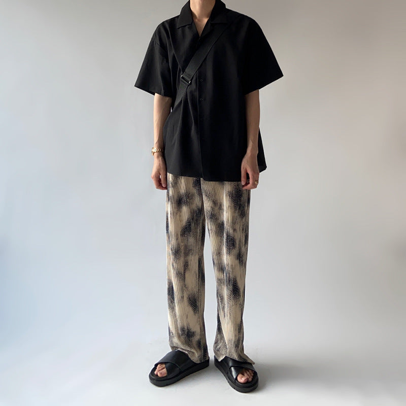 MYQ Korean Men’s lazy wind straight-leg pants