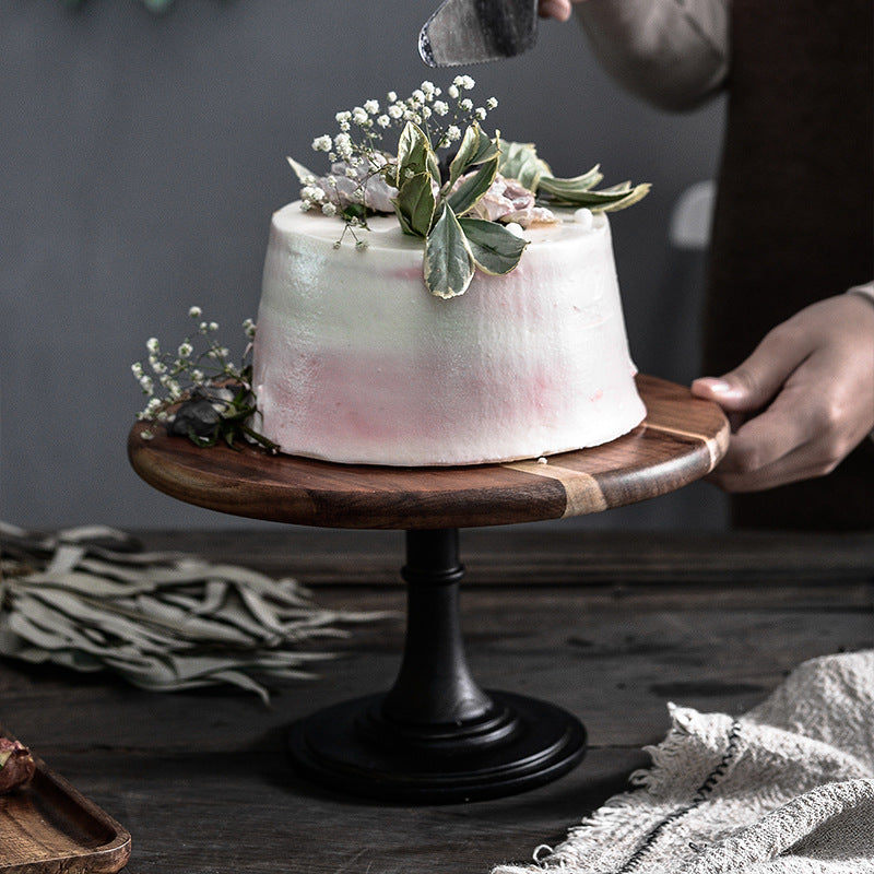 Event Wooden tall cake dessert tray