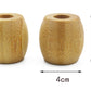 Wooden toothbrush base