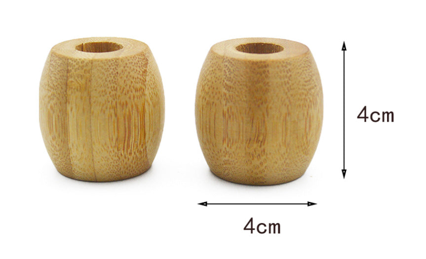 Wooden toothbrush base