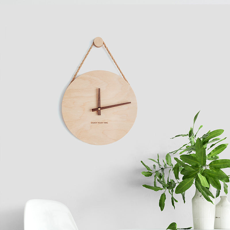 Hot selling Japanese Wooden sling creative wall clock