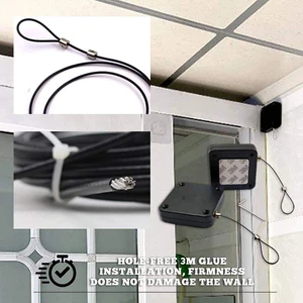 Anti-theft automatic buffer door closer