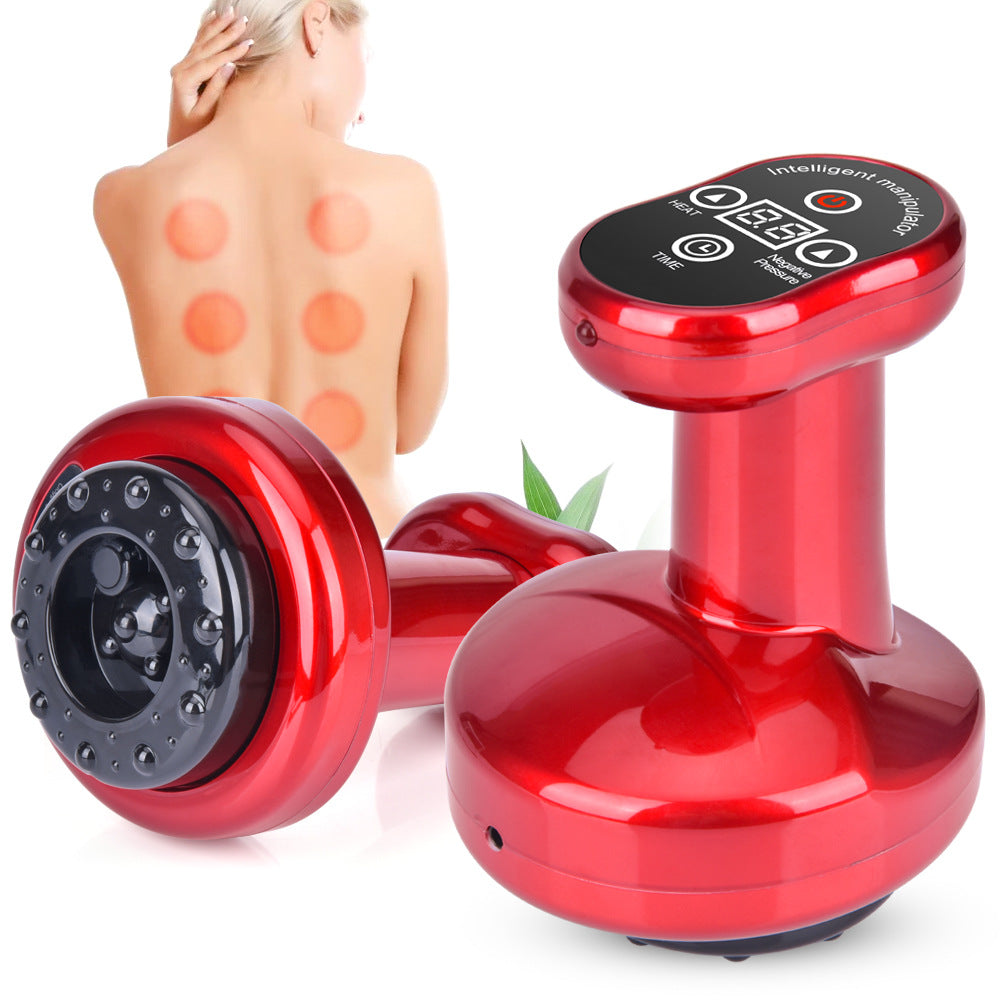 Electric scraping cupping device health massager