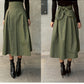 New women a-line big swing slim waist long skirt