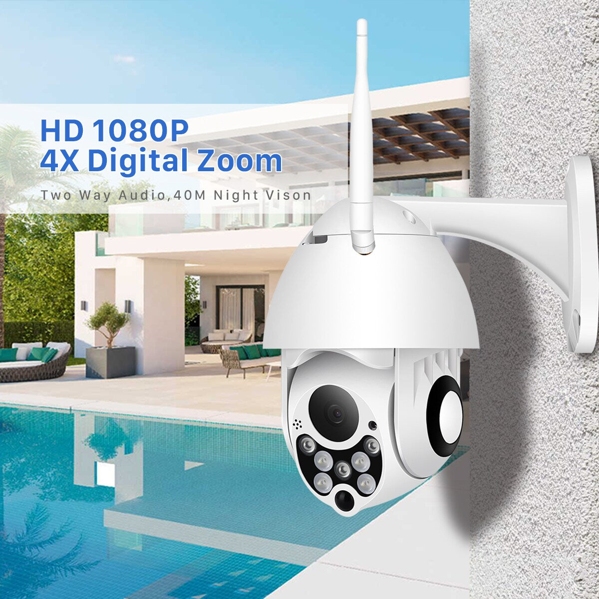 BESDER 1080P PTZ IP Camera CCTV