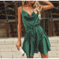 Hot style women ruffle sling printed dress