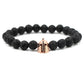 HOT Men’ Fashion charm Helmet lava stone beaded bracelet - Watch & Jewelry