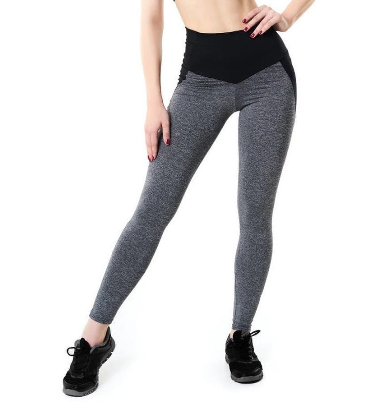 New women sports stitching slim yoga leggings