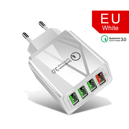 New travel 4 usb multi-port fast charger