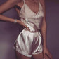 Hot selling women open back pajamas set