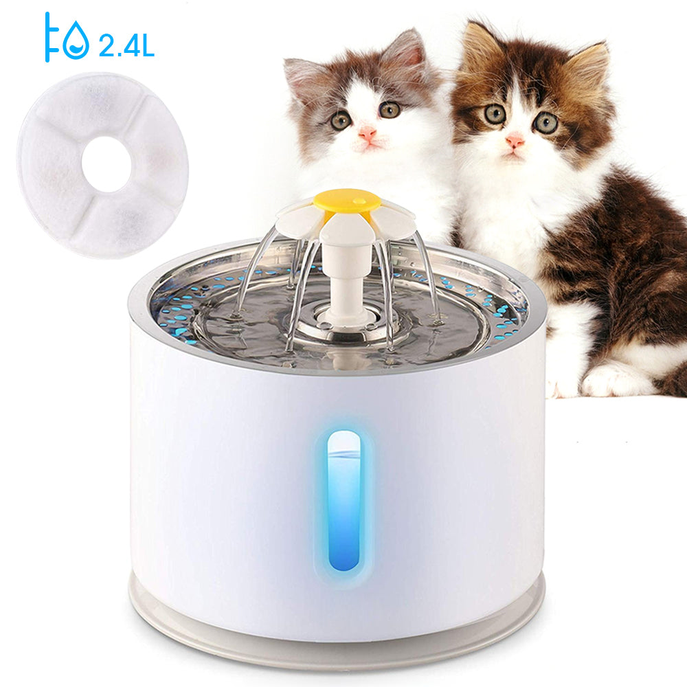 Pet Electric Fountain Active Carbon Filter Drinking Dispenser