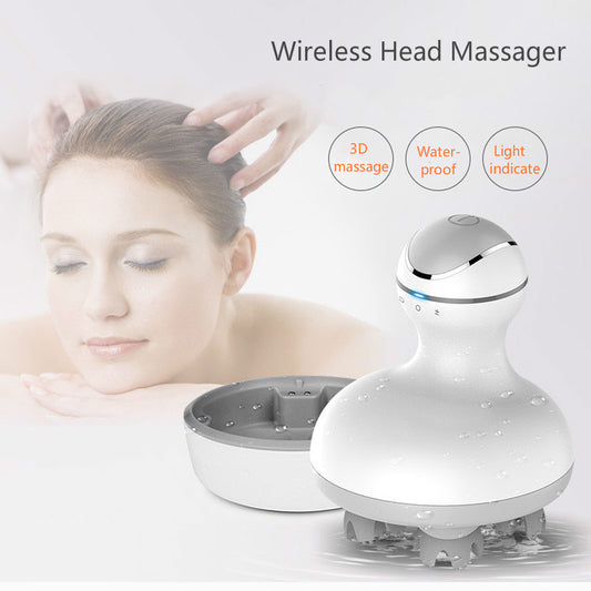 New 3D waterproof Electric Head Massager