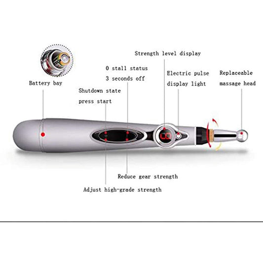 Electronic pulse massage acupuncture pen