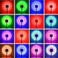 16 color video background sunset led light