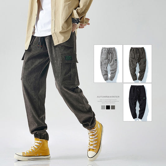 Men’s New autumn youth trend tooling trousers