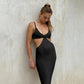 New women backless elegant temperament evening dress