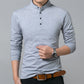 New men’s cotton trendy long-sleeved T-shirts