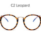 Korean women ultralight round face big frame glasses