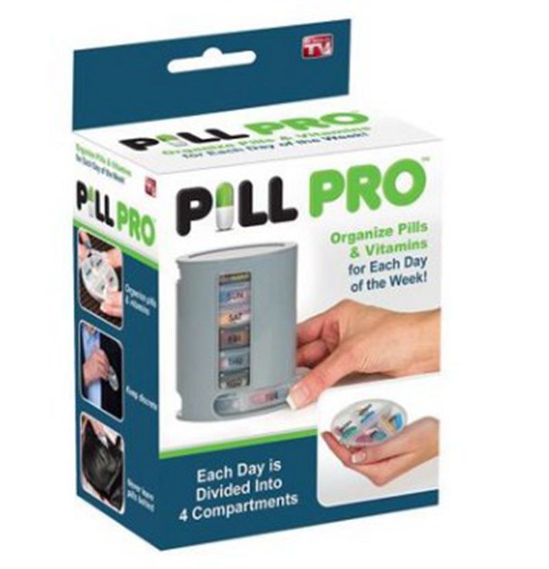 28 compartments moisture-proof one-week pill box