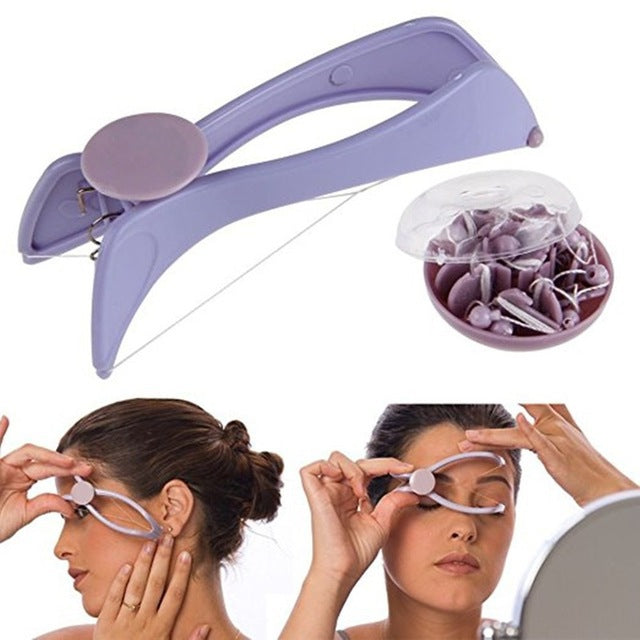 Slique facial cotton plucking hair removal device