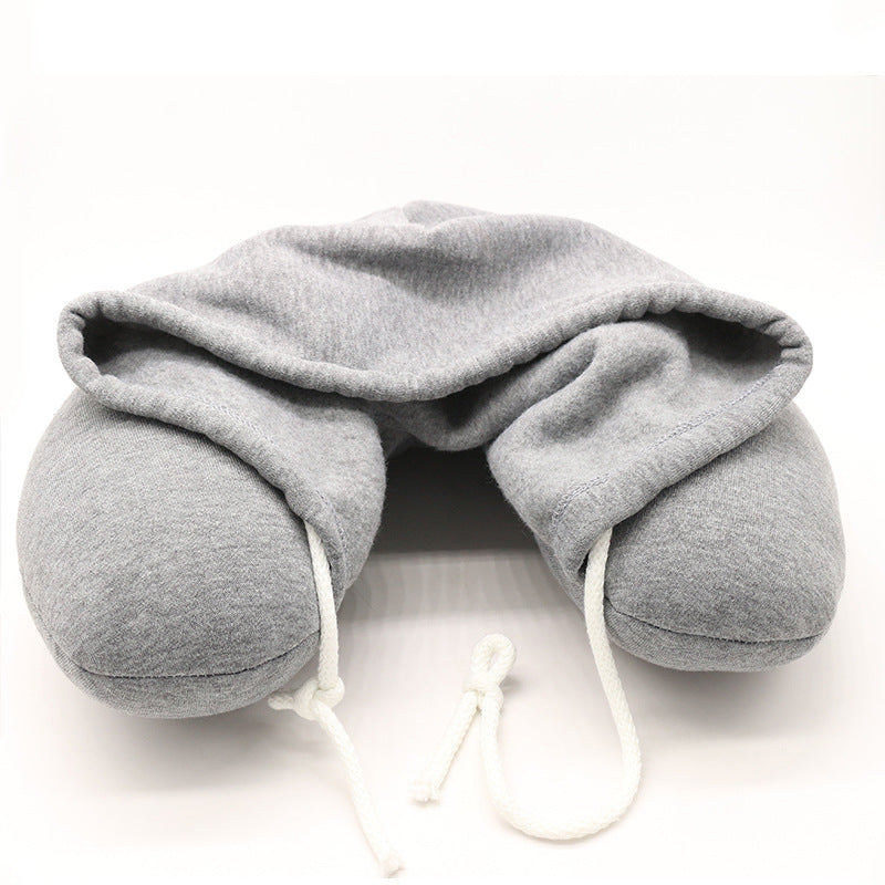 New Travel Korean models hooded U-type nap cervical pillow