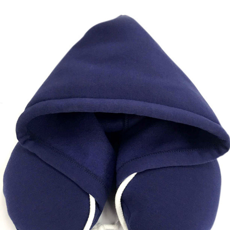 New Travel Korean models hooded U-type nap cervical pillow