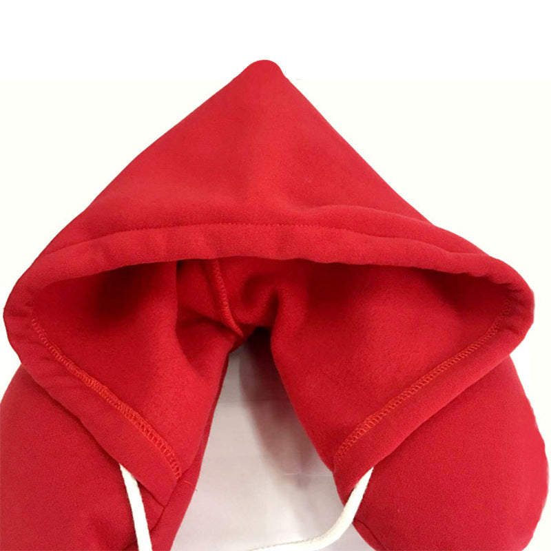 New Travel Korean models hooded U-type nap cervical pillow