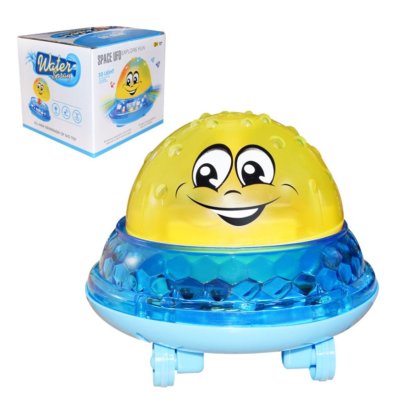 Infant children electric induction water spray ball light music toy