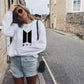 New Women BTS letter pattern printing top