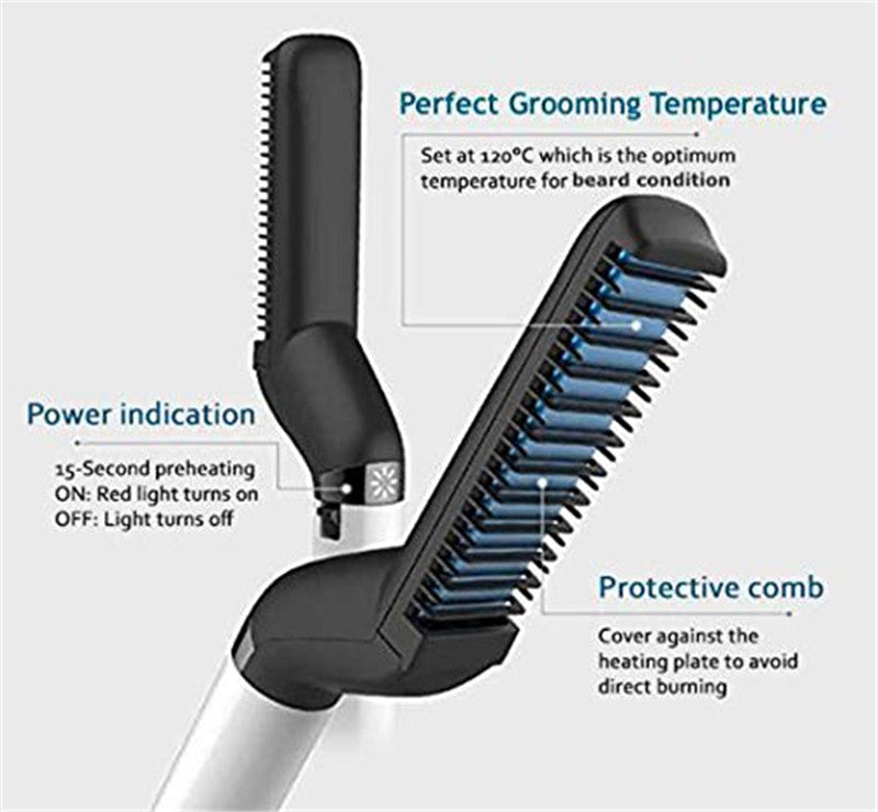 Men’s Styling Beard Straightener Comb