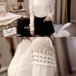 Women cotton hook flower hollow lace shirt