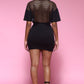 Best selling Women fashion two-piece offset dress set